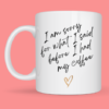 Coffee product mug