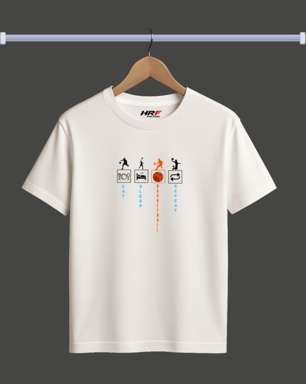 Eat Sleep Basketball Repeat T-Shirt