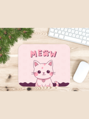 Cute Meow Kitty Mouse Pad