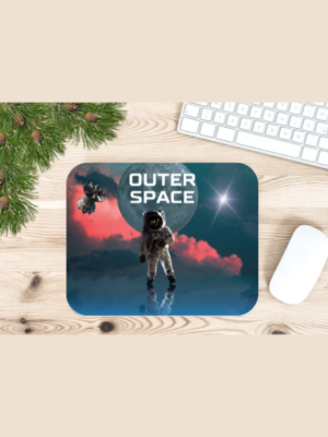 Outer Space Astronaut Mouse Pad