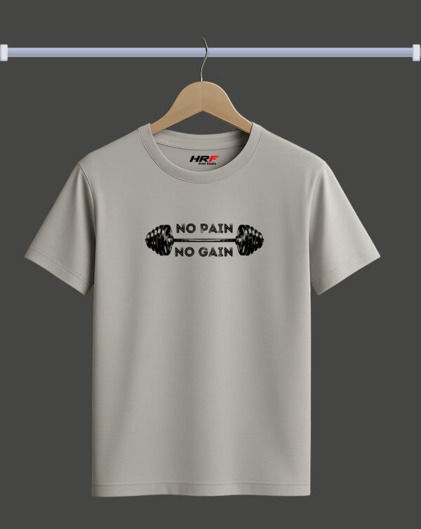 No Pain No Gain Gym T-Shirt | Fitness Motivational Workout Tee | Unisex Cotton Casual Wear